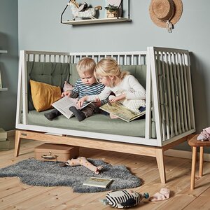 Leander seat liner Sofaset Linea and Luna baby cot 120cm, Sage Green - Leander