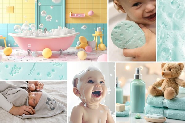 BabyOno baby bath sponge Green - BabyOno