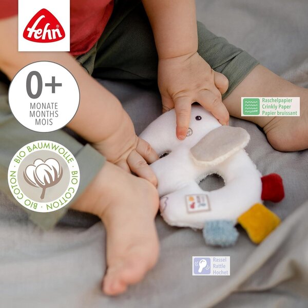 Fehn soft rattle, Elephant - Fehn