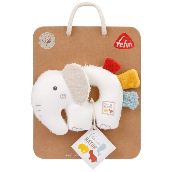 Fehn soft rattle, Elephant - Fehn