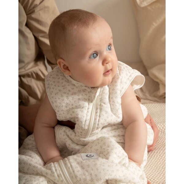 Easygrow Warm sleeping bag 3-18m, TOG 3.5 Knopp Off White - Easygrow