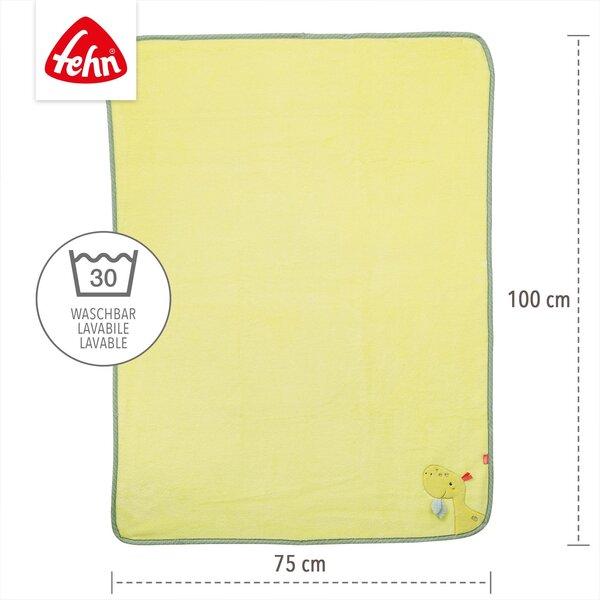 Fehn Cuddleblanket 100x75cm, Dino  - Fehn