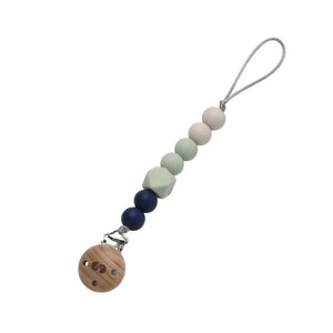 Tinynord Silicone Pacifier Clip Beige/Mint/Blue - Tinynord