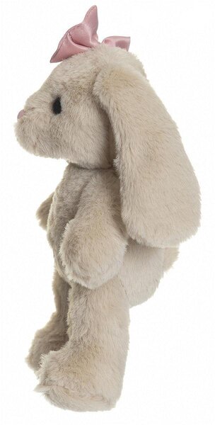 Teddykompaniet soft toy 20cm, Bunny with a Bow Beige - Teddykompaniet