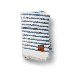 Elodie Details Furry Knit Blanket 100x75cm, Berry Blue - Elodie Details