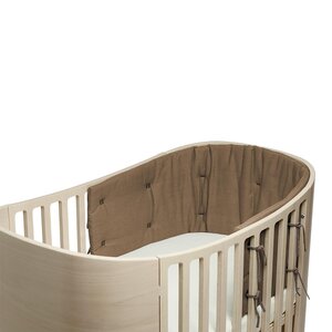 Leander bumper Classic baby cot, Mocca - Leander