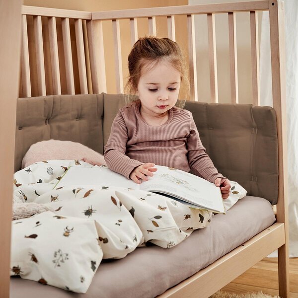 Leander Bumper for Linea and Luna Baby cot, Mocca - Leander