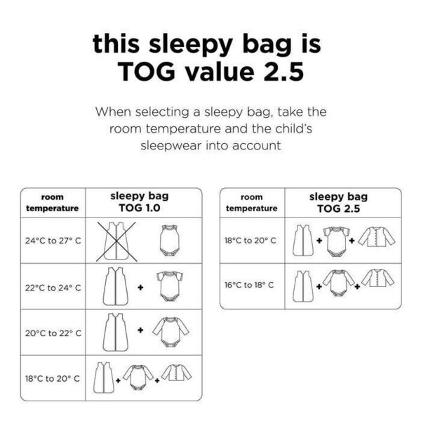 Done by Deer sleeping bag TOG 2.5 Playground 70 cm Blue - Done by Deer