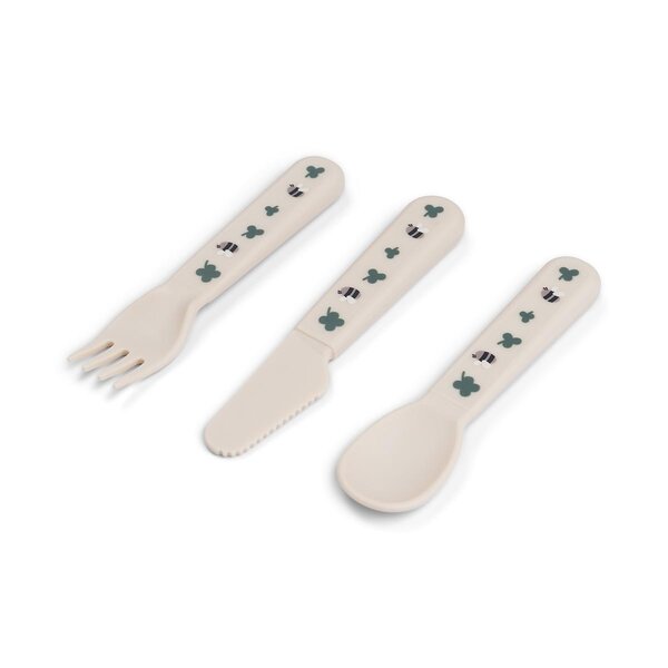 Done by Deer Foodie cutlery set Tiny farm Sand - Done by Deer