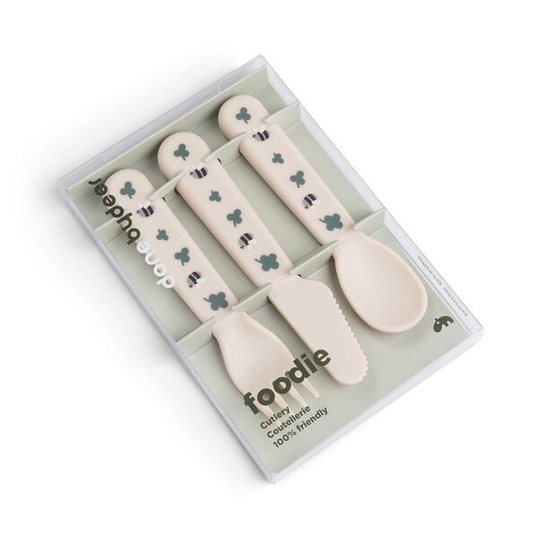 Done by Deer Foodie cutlery set Tiny farm Sand - Done by Deer
