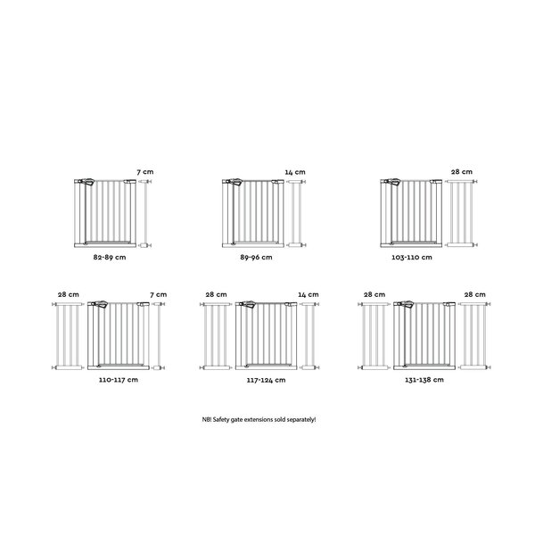 Tinynord safety gate GIA 75-82x4x77 cm - Tinynord