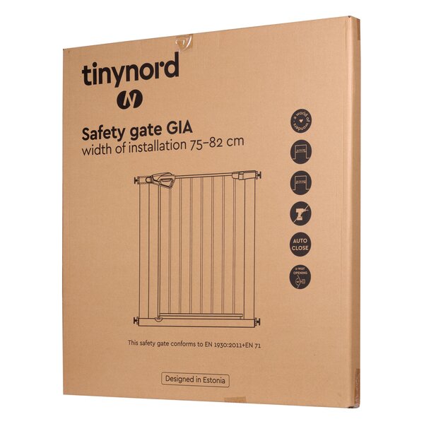 Tinynord turvavärav GIA 75-82x4x77 cm - Tinynord
