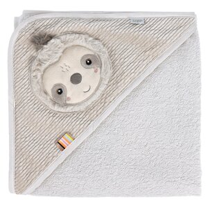 Fehn hooded bath towel 80x80cm, Sloth - Fehn