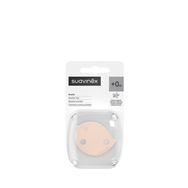 Suavinex soother clip Birdies Pink - Suavinex