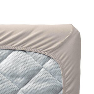 Tinynord bamboo fitted sheet 60x120cm, Beige - Tinynord