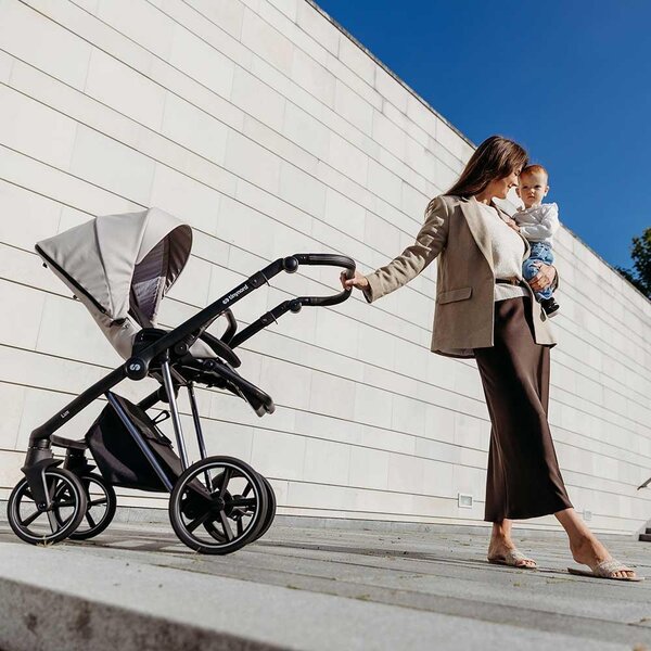 Tinynord Lux vankrikomplekt Champagne Beige, Chrome Black - Tinynord