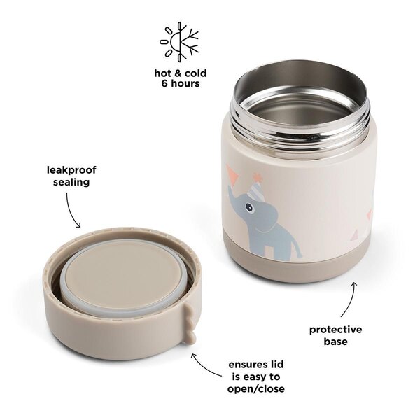 Done by Deer Insulated food jar 300ml, Celebration Sand - Done by Deer