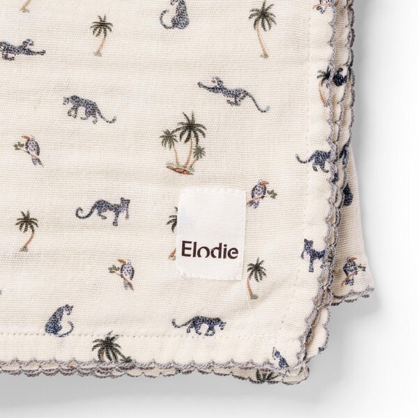 Elodie Details Bamboo Muslin Blanket 80x80cm, Garden Leos Resort - Elodie Details