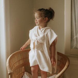 Elodie Details Bath Poncho 50x53cm, Creamy White - Elodie Details