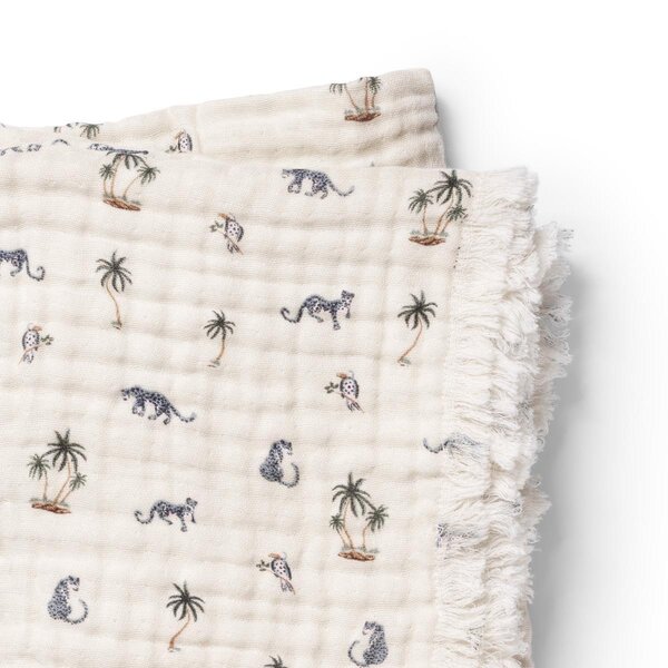 Elodie Details soft cotton blanket 75x100cm, Garden Leos Resort - Elodie Details