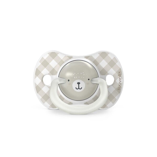 Suavinex symmetrical soothers 2pcs, 6/18m Wild & Free Grey - Suavinex