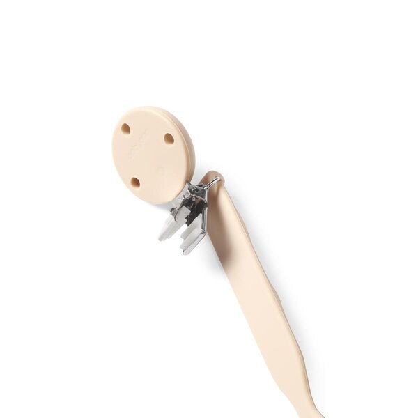 BabyOno soother holder silicone Beige - BabyOno