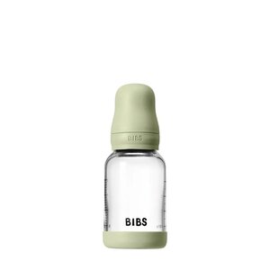Bibs glass baby bottle, 120ml Slow Flow Sage - Bibs