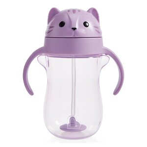 Munchkin joogipudel kõrre ja raskusega 296ml Cat Pink - Munchkin