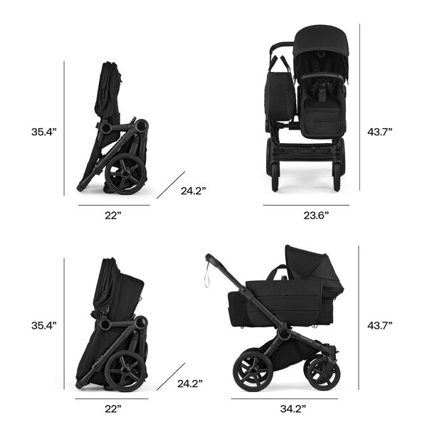 Bugaboo Donkey 6 kaksikute vanker Cocoa Brown - Bugaboo