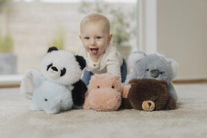 Teddykompaniet soft toy Soft Squad, Hippo Pink - Teddykompaniet