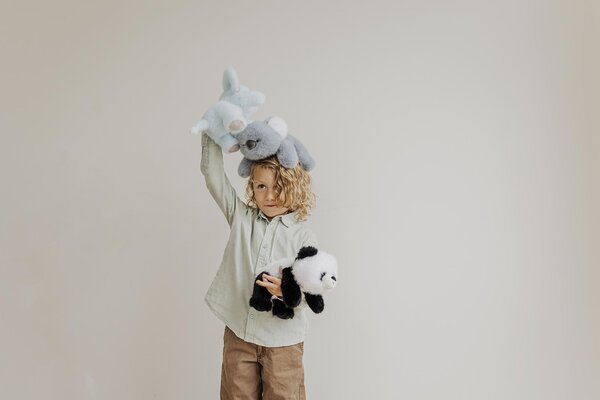 Teddykompaniet soft toy 28cm, Soft Squad Panda - Teddykompaniet