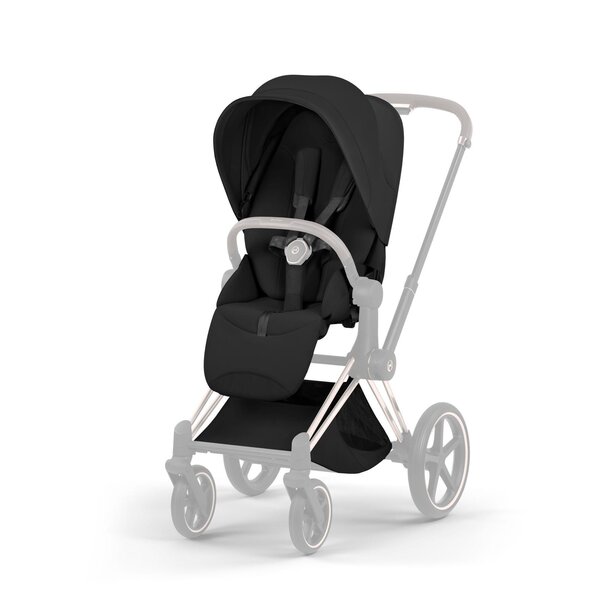 Cybex Priam Style vankrikomplekt Sepia Black,  Chrome Brown raam - Cybex