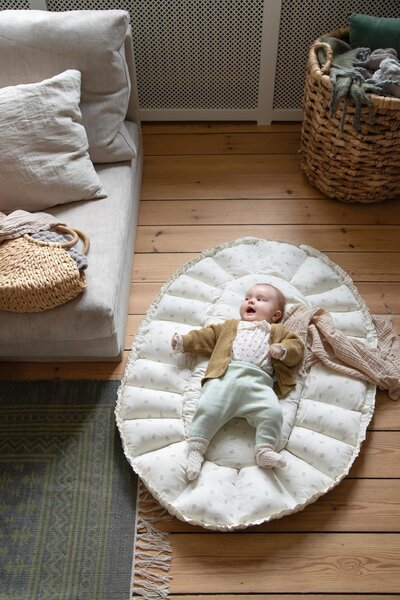 Sebra 3-in-1 Baby Nest, Sophora Leaves - Sebra
