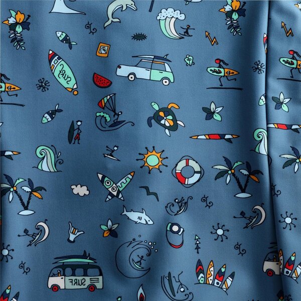 Color Kids Swimsuit L/S, AOP - UPF 60 - Color Kids