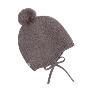 Huttelihutt Bonnet Wool Knit Pompom - Huttelihutt