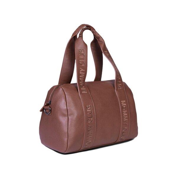 Childhome Mommy Club Nursery Bag Vegan Leather Dark Brown - Childhome
