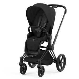 Cybex Priam V4 kомплект коляски Spring Blossom-Sepia Black, Frame Matt Black - Cybex