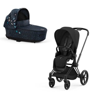 Cybex Priam V4 kомплект коляски Jewels-Sepia Black, Frame Matt Black - Cybex