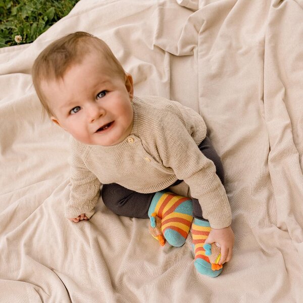 Fehn Rattle socks, Owl/ Sleeping Forest - Fehn
